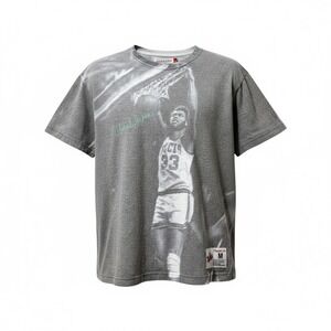 Milwaukee Bucks Kareem Abdul-Jabbar Mitchell & Ness Gray Above The Rim T-Shirt M